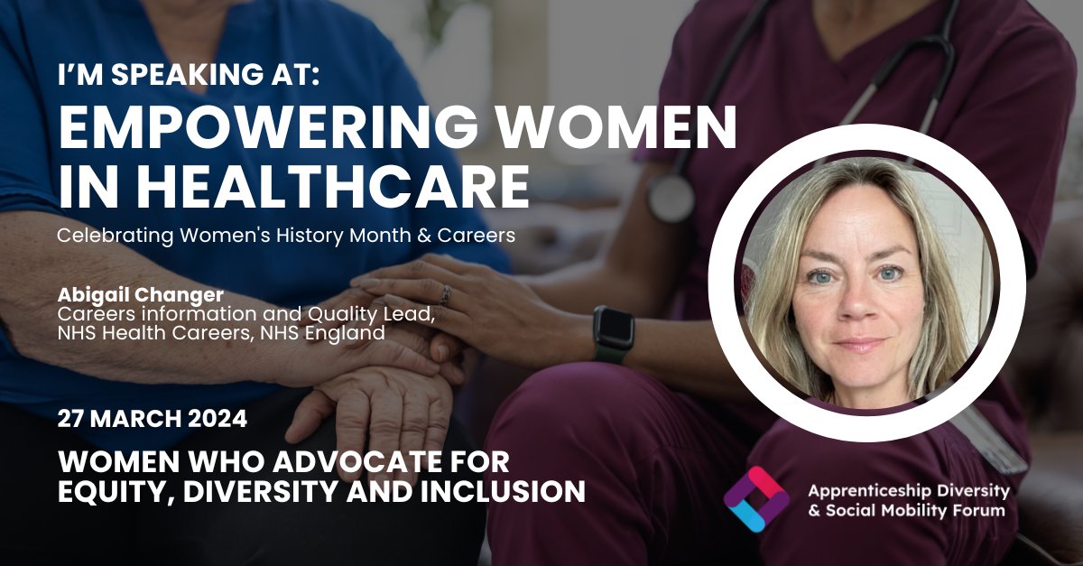 Abigail_Changer's tweet photo. Really looking forward to being part of this event on Wednesday! Join to hear more about roles in health and the many, many different ways in. @pathwaygroup @adsmforum #NHScareers https://t.co/iZ91x27Itq