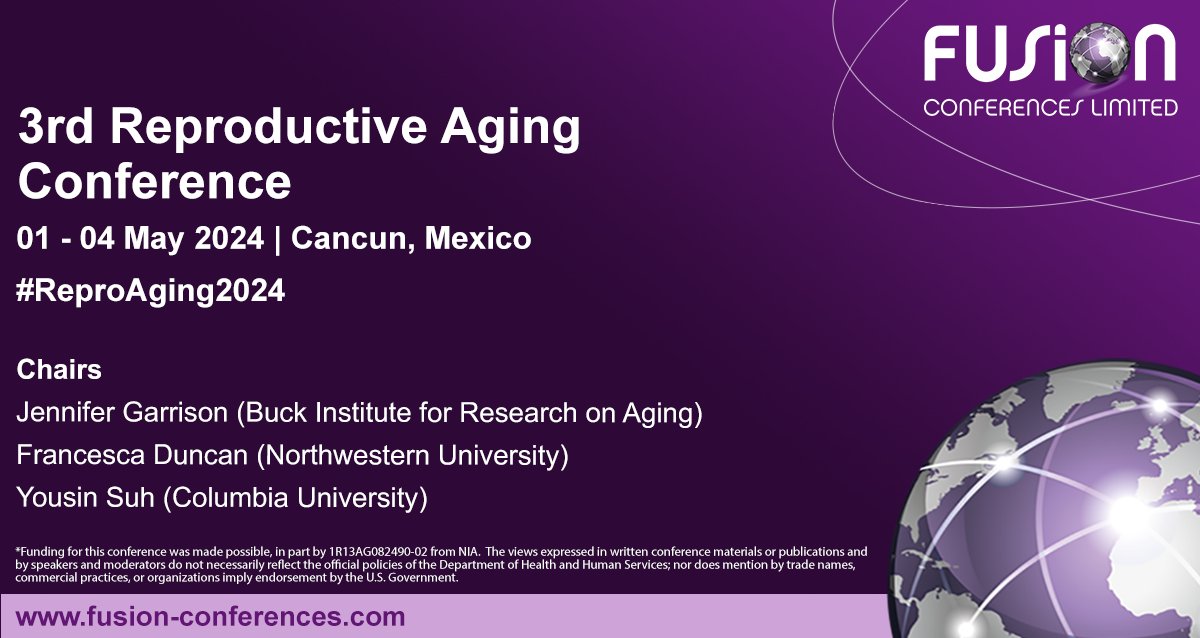 ONE WEEK TO GO!⚠️ Our registration for #ReproAging2024 closes next Monday 01 April at MIDNIGHT BST. Poster presentation slots are still available, so register today to join us in Cancun for this fabulous meeting! ☀️🇲🇽