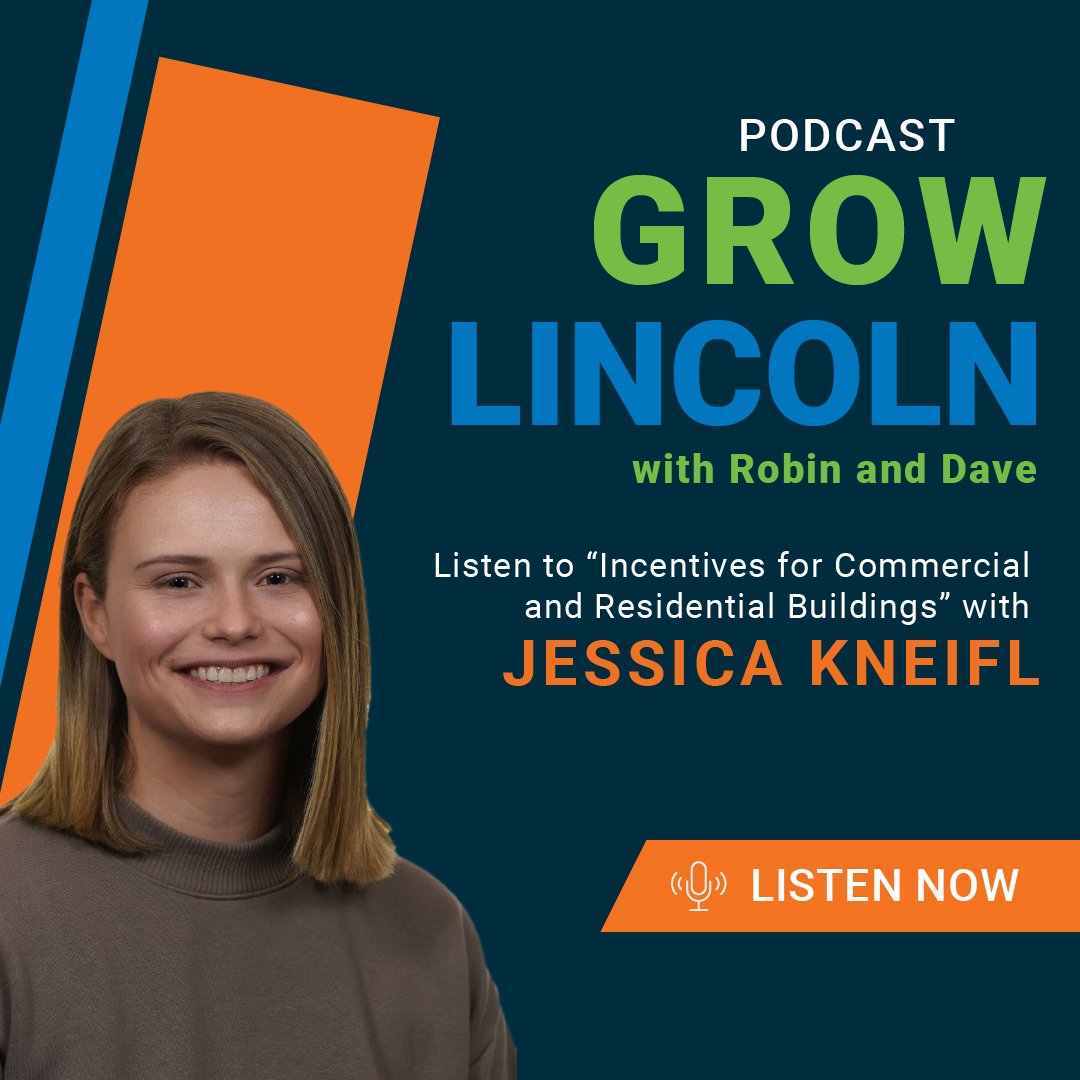 Jessica Kneifl, Energy Services Specialist, appeared on an episode of Grow Lincoln with Robin and Dave on March 9, 2024! Listen to 'Incentives for Commercial and Residential Buildings' segment at klin.com/grow-lincoln. 👀👂‼️