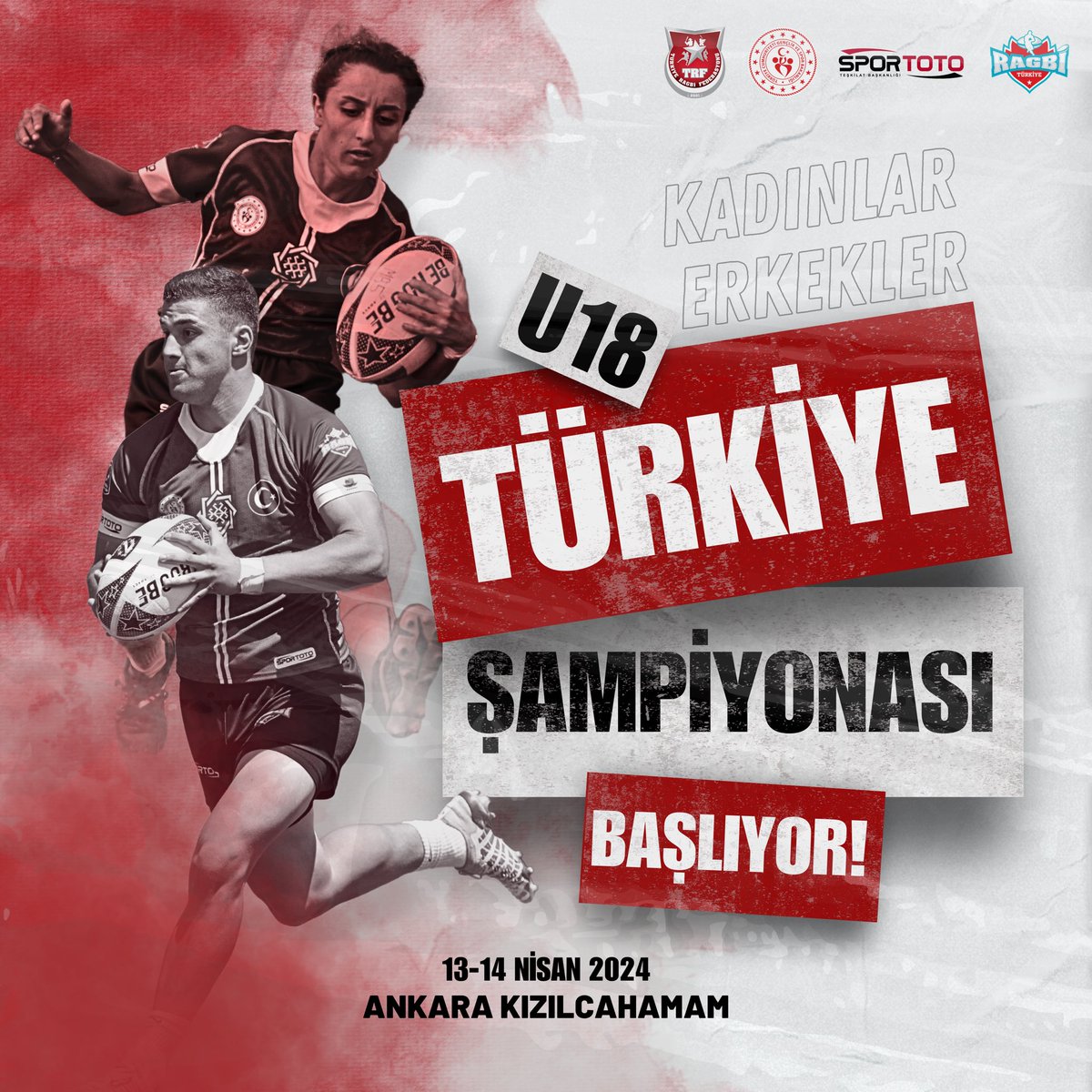 🇹🇷🏉 U18 7’li #Ragbi Kadınlar&Erkekler Türkiye Şampiyonasına Hazır Mısınız❓ 📌13-14 Nisan 2024 📌Ankara Kızılcahamam @nahitsah