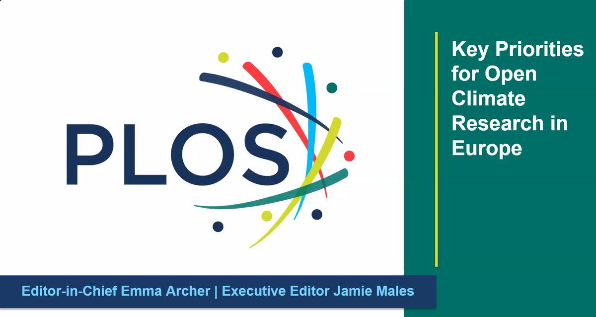 Watch the recording of our recent webinar on 'Key Priorities for Open Climate Research in Europe', featuring contributions from PLOS Climate editors @floegli, @JoaoPGouveia, @ManezMaria, @EtiennePiguet, Federico d'Amore, @EmmaArchervG and @ep1phyte ⬇️ 📽️ plos.io/4cqYksY