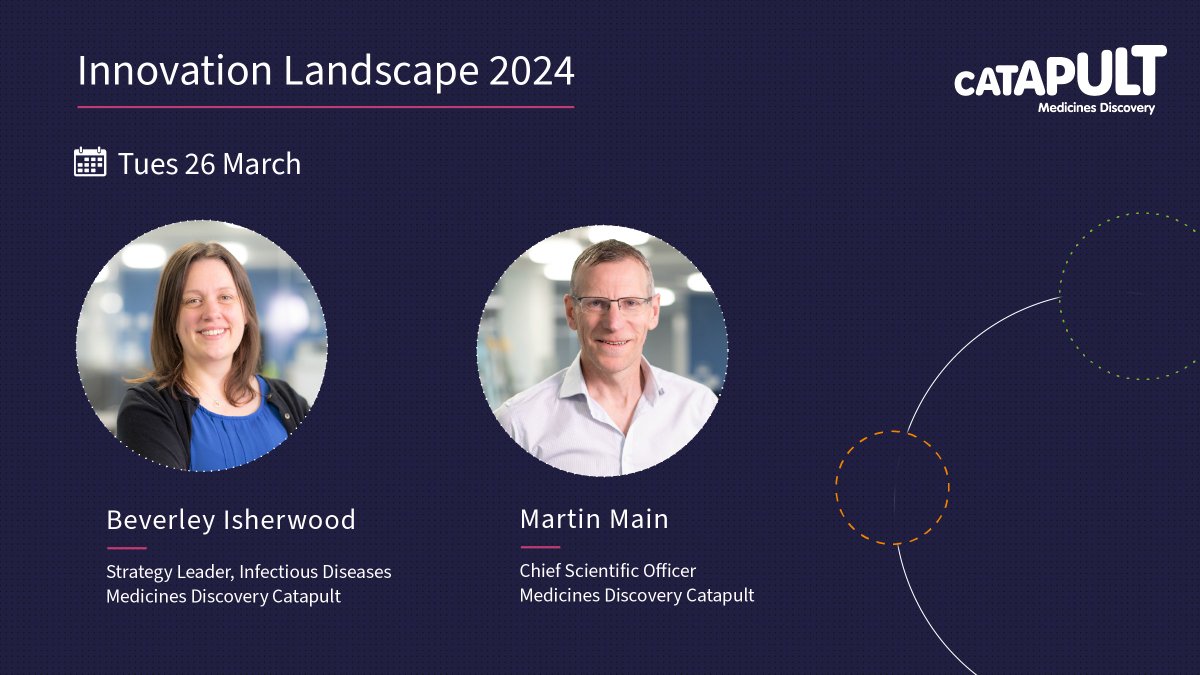 🔵Event: Innovation Landscape 📅 26 March Tomorrow, Strategy Leader, Infectious Diseases Beverley Isherwood and Chief Scientific Officer Martin Main, will be taking part of the @SocMedRes #InnovationLandscape event. More information can be found here: hubs.li/Q02qz2Yb0