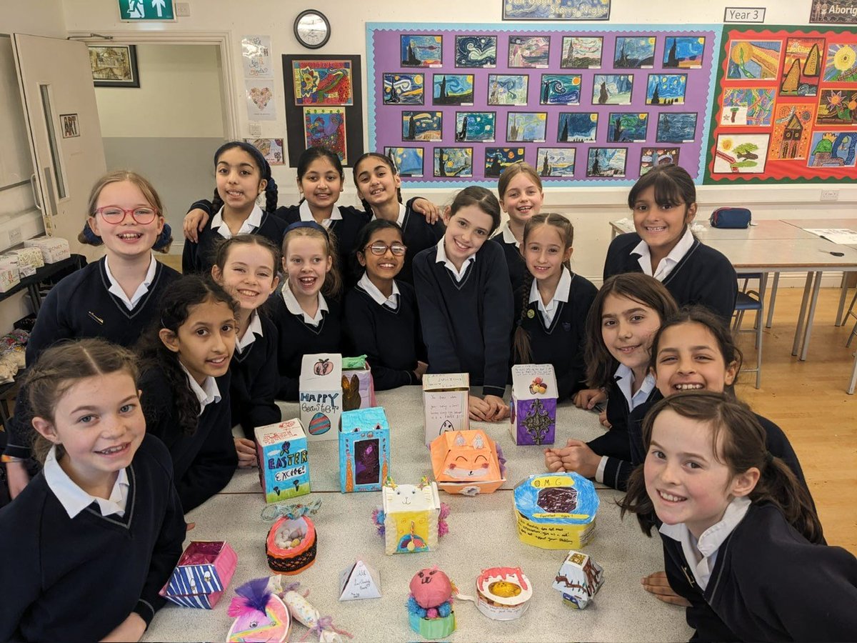 StMarysSchoolGX's tweet photo. Year 5 have designed and made their own easter boxes in Design and Technology!
#SMSspirit #embrace #empower #easter #easterboxes #eastereggs #easteractivities #easterholidays #easterbaskets #privateschool #privategirlsschool #independentschool #gerrardscrossschool https://t.co/lDQ42wTkA9