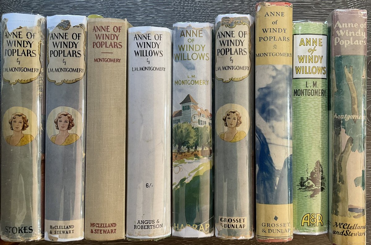 ANNE OF WINDY POPLARS
by #LMMontgomery 
First edition published in USA by F.A. Stokes
 (by McClelland & Stewart in Canada; titled 
Windy Willows by UK publishers)

1st printing, 10 Aug 1936
2nd printing, 22 Sept 1936
3rd printing, 6 Nov 1936

#rarebooks