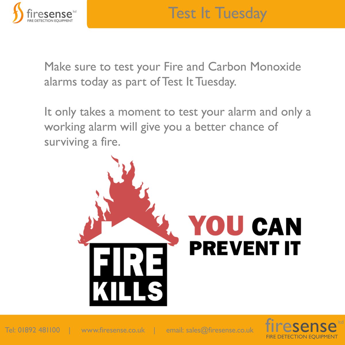 Make sure to test your smoke and CO alarm today as part of Test It Tuesday.

Only a working alarm can help save a life.

#fire #firekills #firesafety #firealarm #smokealarm #coalarm #presstotest #testyouralarm #testittuesday #test