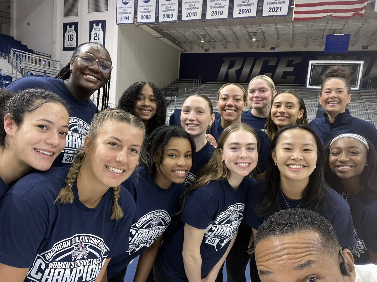 The @American_Conf Champs, @RiceWBB, Joined us live @FOX26Houston at 9:20. It’s the end of the season. But what a ride!