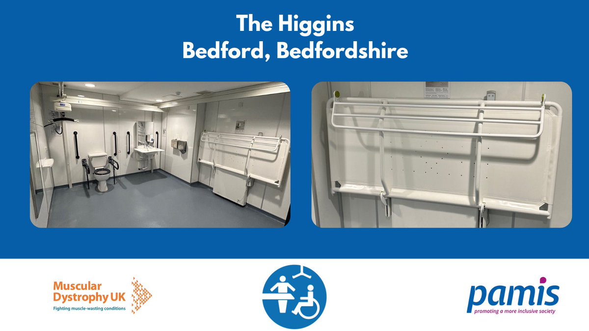 A new registration, live on the official Changing Places Toilets map - The Higgins, Bedford - changing-places.org/find?toilet=28… This CPT has been installed thanks to funding from the Department for Levelling Up, Housing and Communities programme.