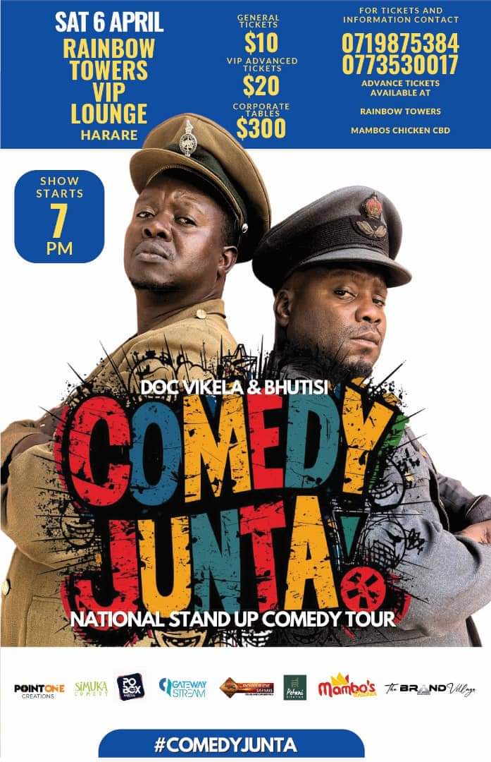 Best part about working on @ZTNPrime is getting to meet and work with so many talented people. Today had the pleasure of hosting @docvikela ans @PoboxReloaded on #MorningRush. Look out for their stand up comedy tour 'Comedy Junta' coming to a venue near you soon.