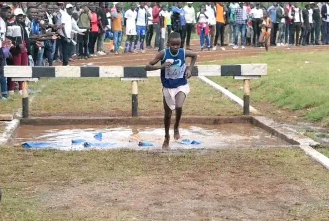 The MAKING of a CHAMPION. This girl, Mercy Chepng'eno, just won the 3000M Steeplechase in the Rift Valley Secondary Schools regional championship held in Eldoret. Very soon she will be winning medals for Kenya.