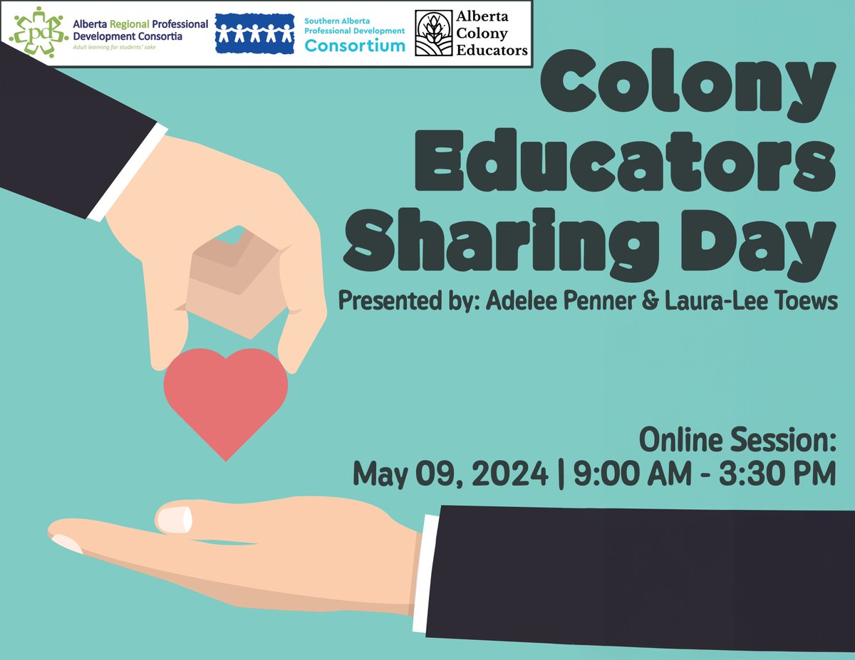 sapdc_info's tweet image. The wait is almost over! Colony Educators Sharing Day is on May 9, and our hosts are gearing up to share their expertise. Don&apos;t miss this opportunity to enhance your teaching skills and connect with fellow educators! 

Register now: sapdc.ca/program/11387
#ColonyPD #SAPDC #ARPDC