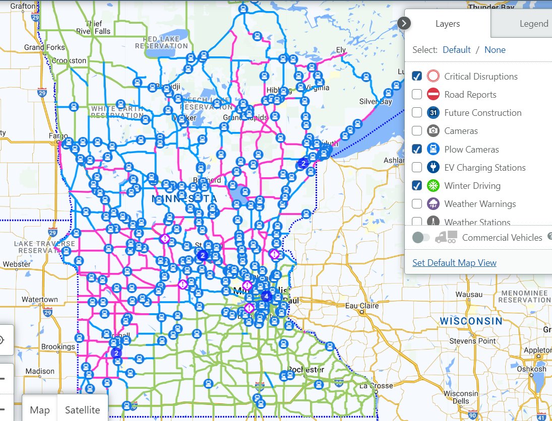 There's a variety of road conditions statewide due to snow and rain. Plan ahead to stay safe! Check your route on 511mn.org before you hit the road to see current road conditions and traffic impacts.