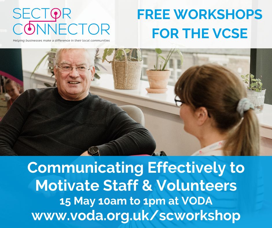 Join our <a href="/SectorConnector/">Sector Connector</a> workshop with business owner Ann Clark! Boost collaboration, productivity, &amp; morale by understanding your team’s strengths &amp; weaknesses. For VCSE orgs in North of Tyne. 🗓️ 15May 10am-1pm at VODA. Book now: voda.org.uk/scworkshop
