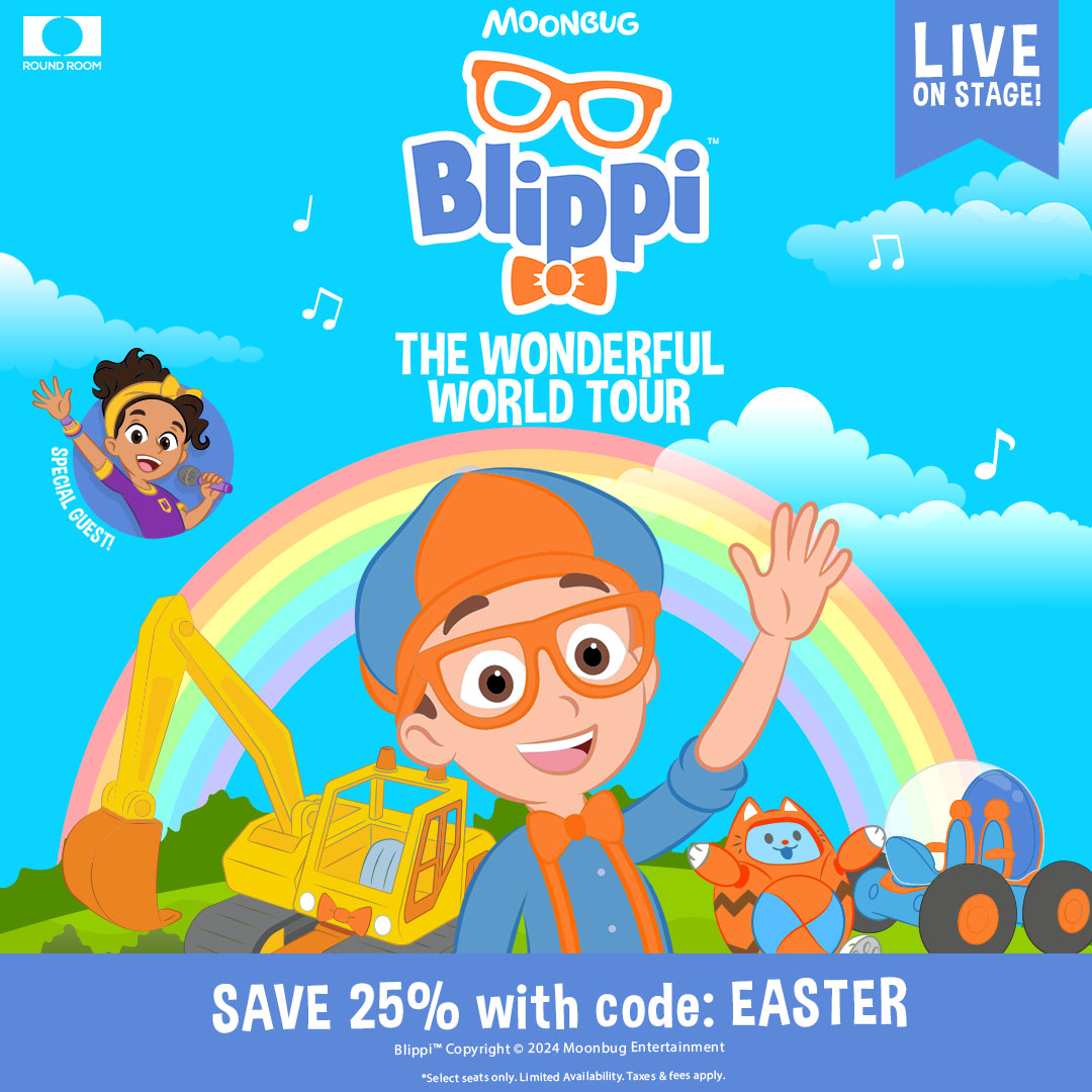 It's time for an Easter Sale! Save 25% off select seats to Blippi: The Wonderful World Tour at Mayo Civic Center in #RochMN on April 10! Limited availability; taxes & fees apply. Tickets available at the Mayo Civic Center Box Office and Ticketmaster. mayociviccenter.com/event/blippi%3…