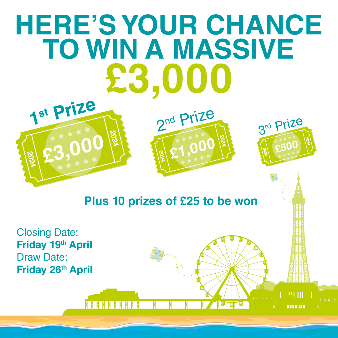What would you spend £3,000 on? A holiday? A treat for someone special, or something just for you? Don't miss out on the chance to win. We also have £1,000 and £500 to give away, as well as 10 prizes of £25 Tickets are just £1. Enter online at bit.ly/3Hoe0hO