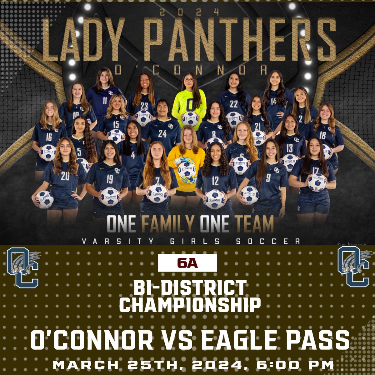 ⚽️Bi-District Playoffs⚽️ 3/25 🆚: Eagle Pass ⏰: 6:00 PM 🏟️: EPISD COZEL FOSTER STADIUM 📍: 4003 US-277 Eagle Pass, TX 78852 📸:@kimbourquin