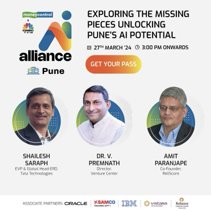 Is #Pune poised to become a leading force in #ArtificialIntelligence? Join us on March 27th, 3:00 PM onwards to explore the missing pieces that could unlock Pune's true #AI potential. This insightful session dives deep into the crucial elements needed for Pune to become a…