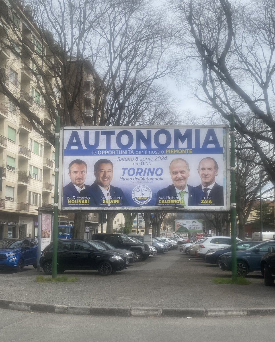 C’è aria di #Autonomia a #Torino!

📍 Sabato 6 aprile ore 11.00 
Museo dell’Automobile di Torino

‼️ VI ASPETTIAMO!