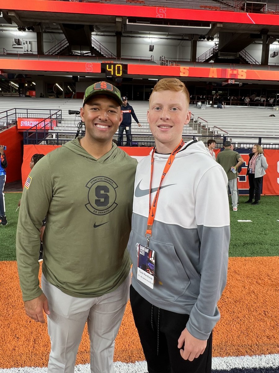 2026 QB Gavin Marshalek (@GavinMarshalek1) has set a 3/28 visit to #Syracuse, he tells The Juice Online.