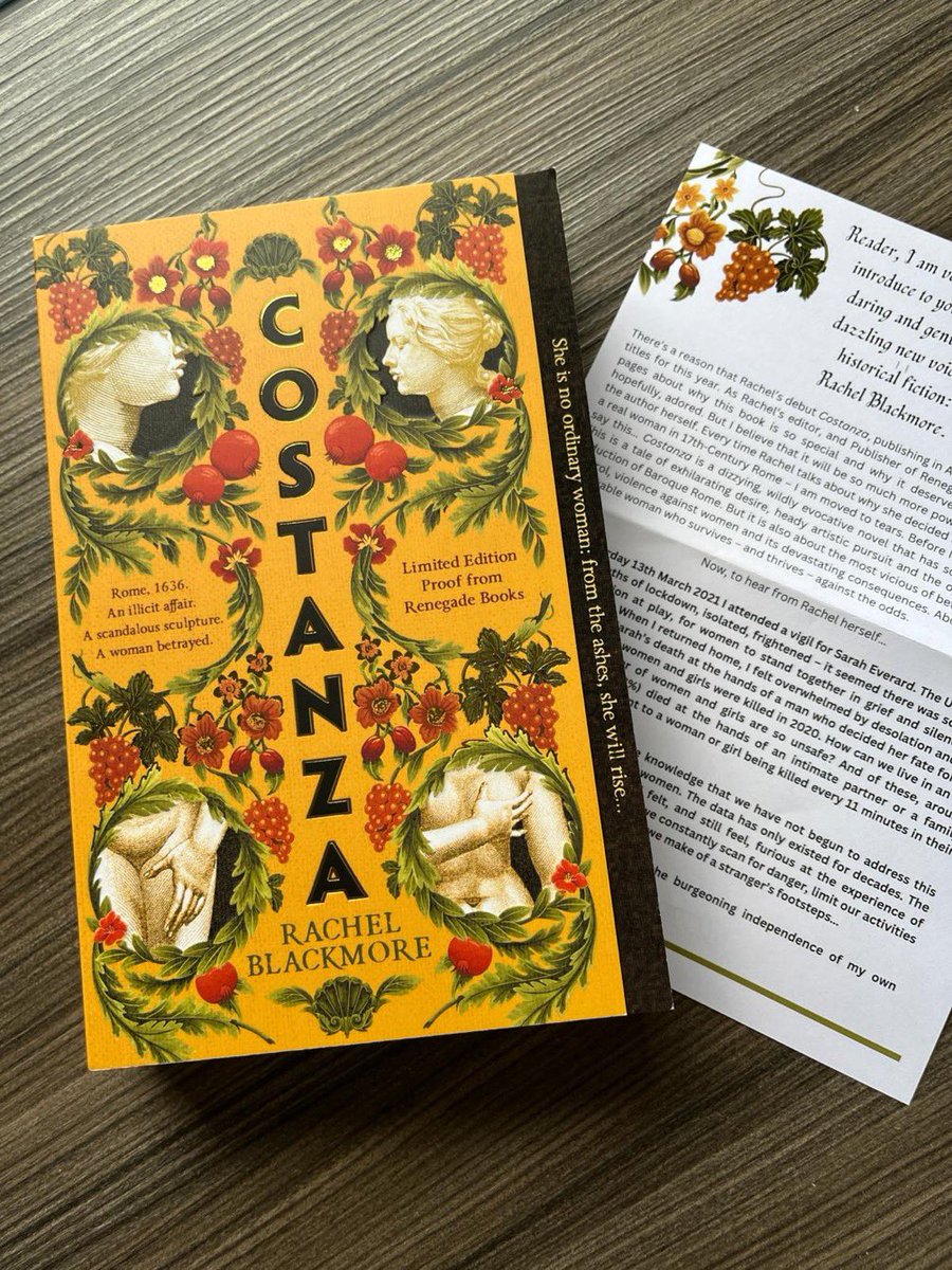 Book bloggers! It’s your turn! You need to jump on this. I have x 30 GORGEOUS #Costanza by @rjblackmore1 PROOFS just for you. For a chance to win one you need to follow me & RT. UK only. I will pick x 30 book bloggers at 8pm on Wednesday. GO GO GO! It’s beautiful inside & out 💛