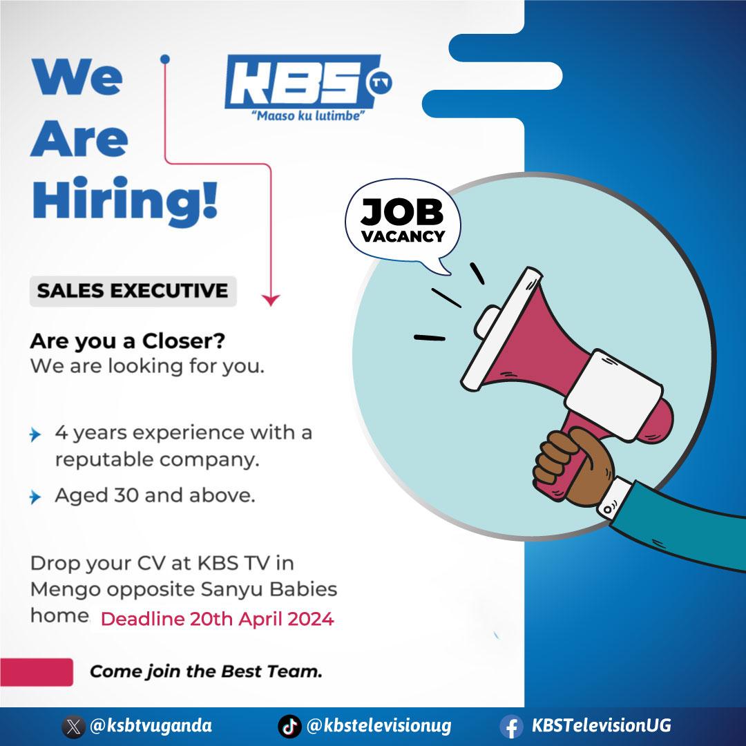 KBS TV is looking for sales executives. Apply now to tell a friend to tell a friend
