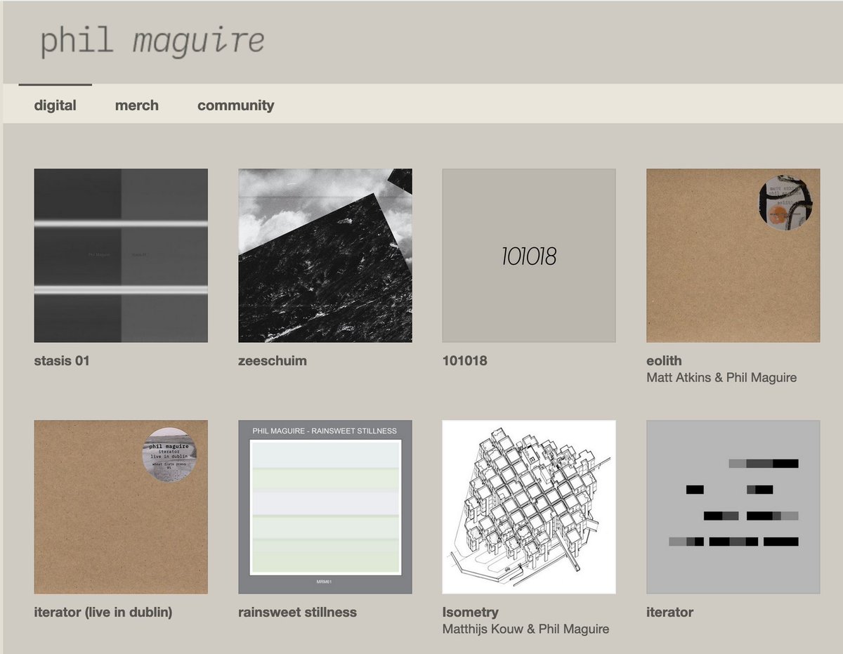 Need to shift some merch, so everything is a fiver each (€) on my Bandcamp. Digital is pay what you like! philmaguire.bandcamp.com