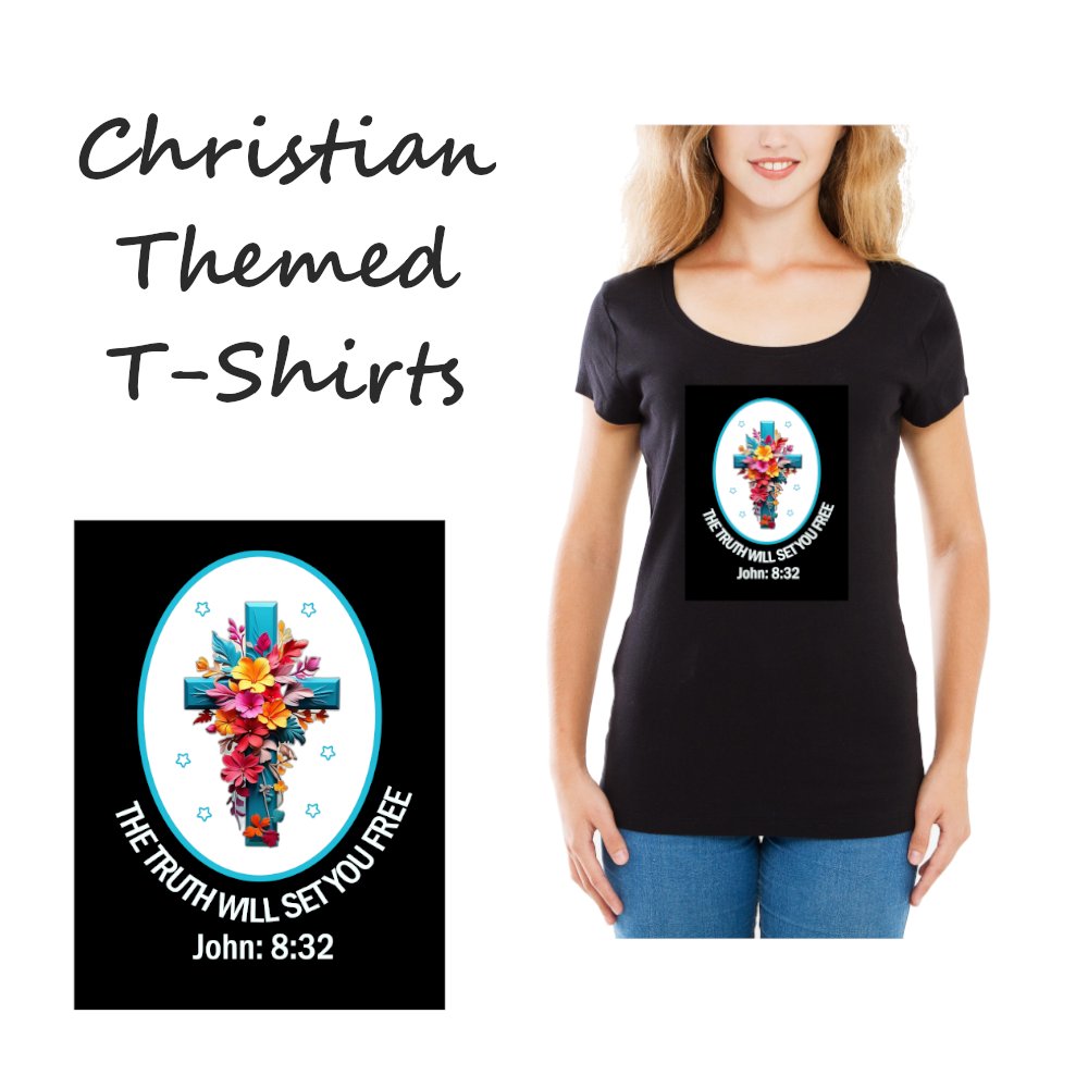 👕👚🥋TSHIRTS FOR SALE🥋👚👕
Christian Themed T-Shirts
Black TShirt - Floral Cross
The Truth Will Set You Free - John 8:32
redbubble.com/shop/ap/159621…
#christiantshirts, #biblequoteshirts,