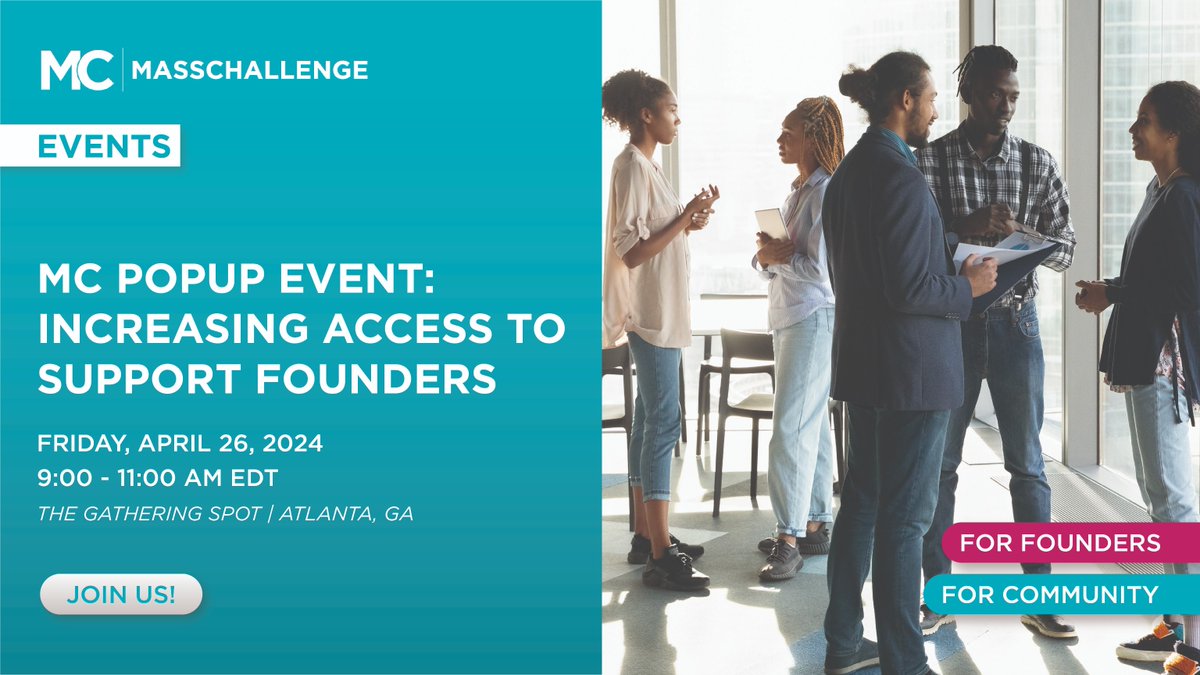 💥📣 #Atlanta, are you launching a product or seeking investment for your startup? Join the MassChallenge Pop-up event to hear successful strategies for scaling your venture! RSVP NOW 👉🎟️ hubs.li/Q02n0cvW0