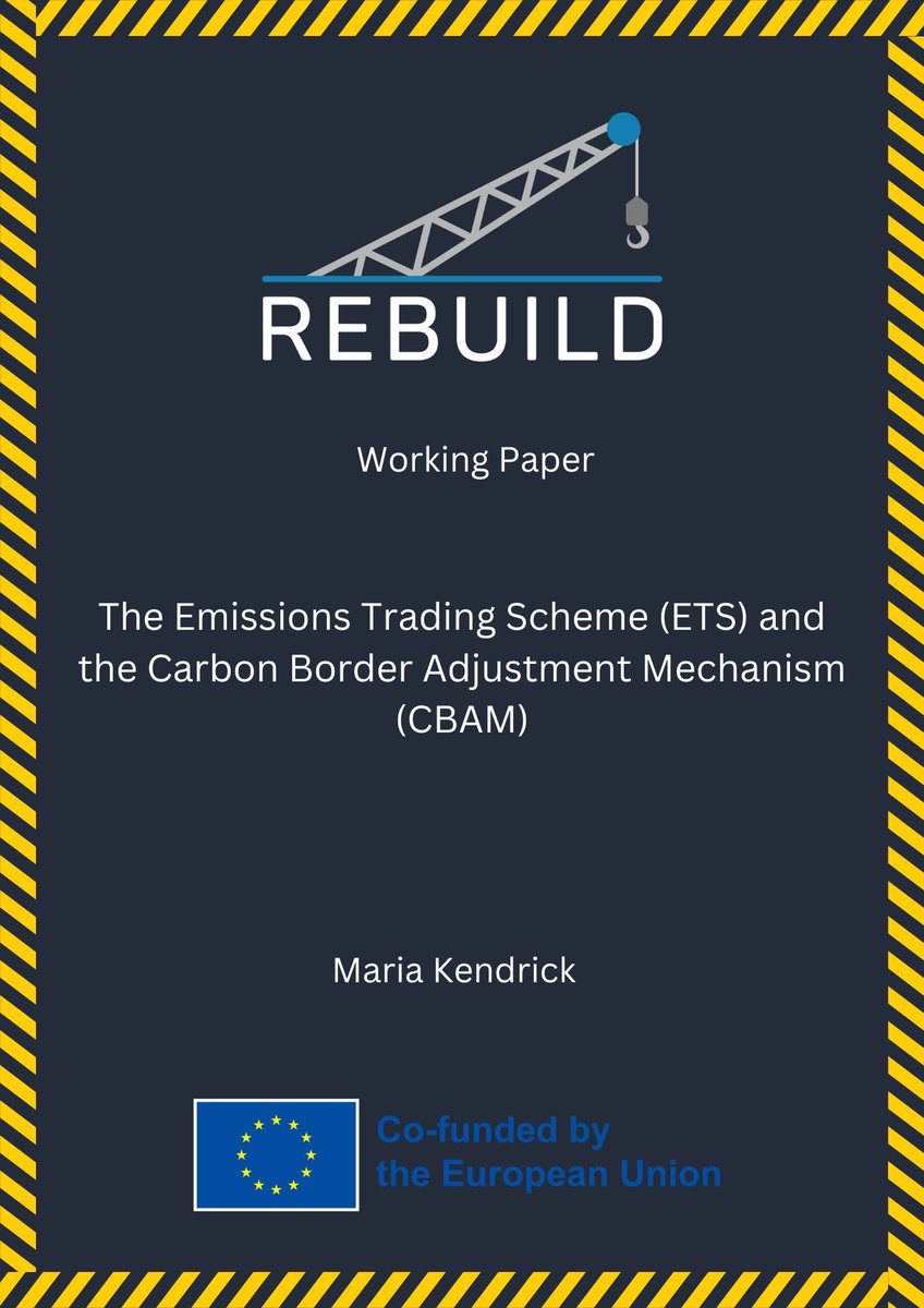 The Emissions Trading Scheme (#ETS) and the Carbon Border Adjustment Mechanism (#CBAM) - @MariaKendrick14 @CityUniLondon zenodo.org/records/106700… #NextGenerationEU #EUOwnResources #EUdebt