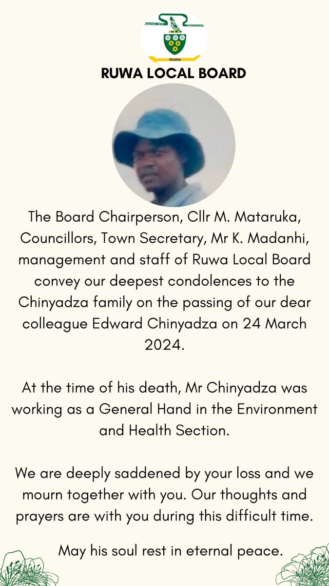 Ruwa Local Board tweet media