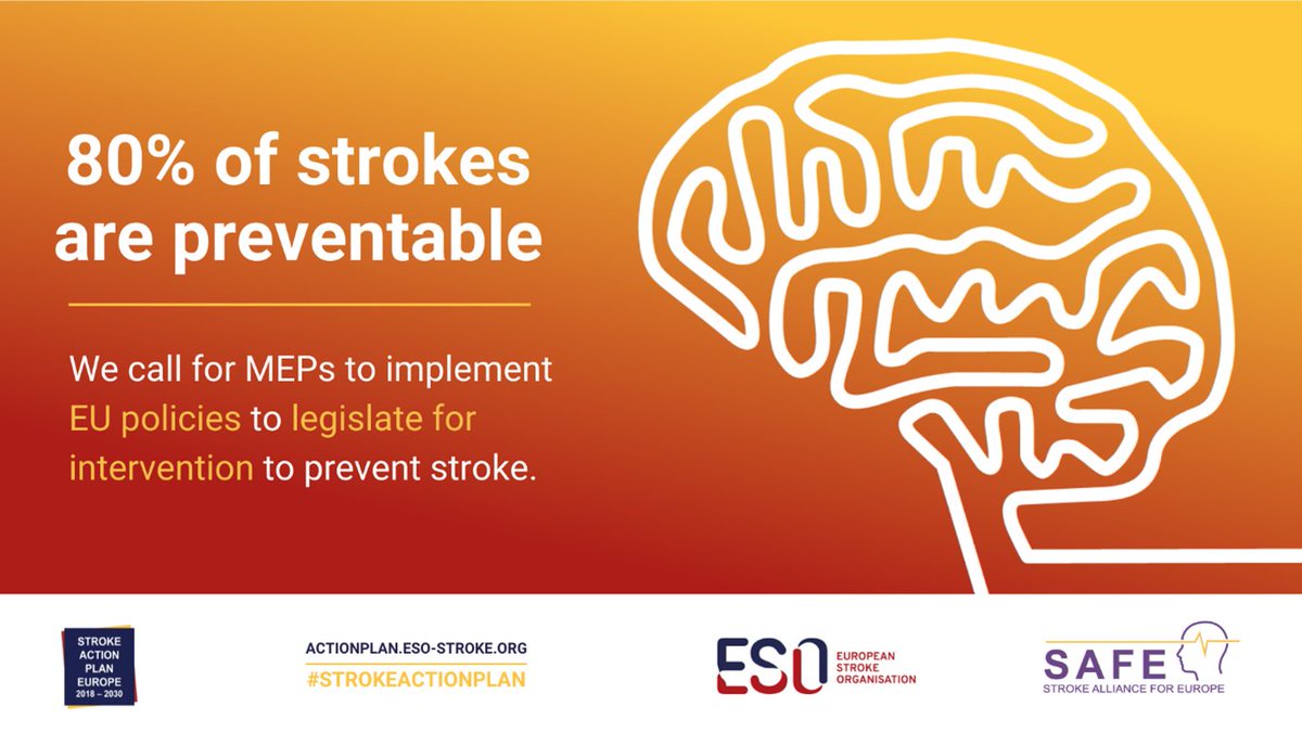 80% of strokes are preventable - effective prevention eases health system burden In partnership with @ESOstroke we call on @Europarl_EN MEP candidates to reduce #stroke in Europe Full manifeso👉🏼bit.ly/3wQjoZl #EUelections #EUhealth #StrokeActionPlan #StrokePrevention