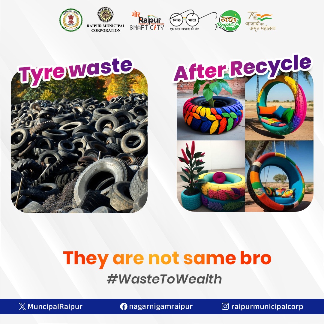 Try to turn your waste into wealth by #Recycling.

#WasteToWealth #GarbageFreeIndia #ChangeYourHabbit #SwachhSurvekshan2024