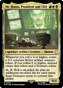 I wanted to wait for more Thunder Junction previews, but we still have 3 weeks for the full list and I can't wait that long.  So I'm going to do one of the Fallout commanders while I wait. #MTG #MTGxFallout #Commander
