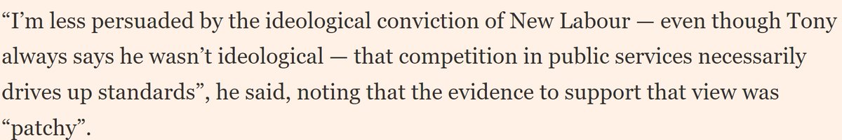 Beneath the headlines, some very encouraging comments from @wesstreeting to @FT about the limits of competition in public services. ft.com/content/f1950c… 1/3