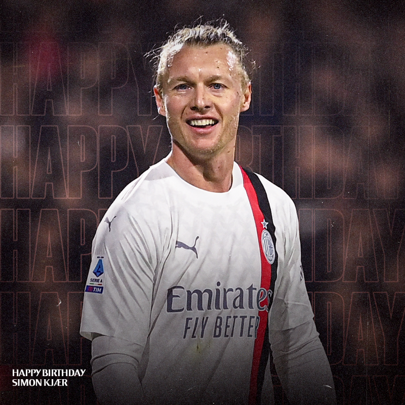 Our Viking is 35 today! Much love, <a href="/simonkjaer1989/">Simon Kjær</a>! ❤️🇩🇰 

#SempreMilan