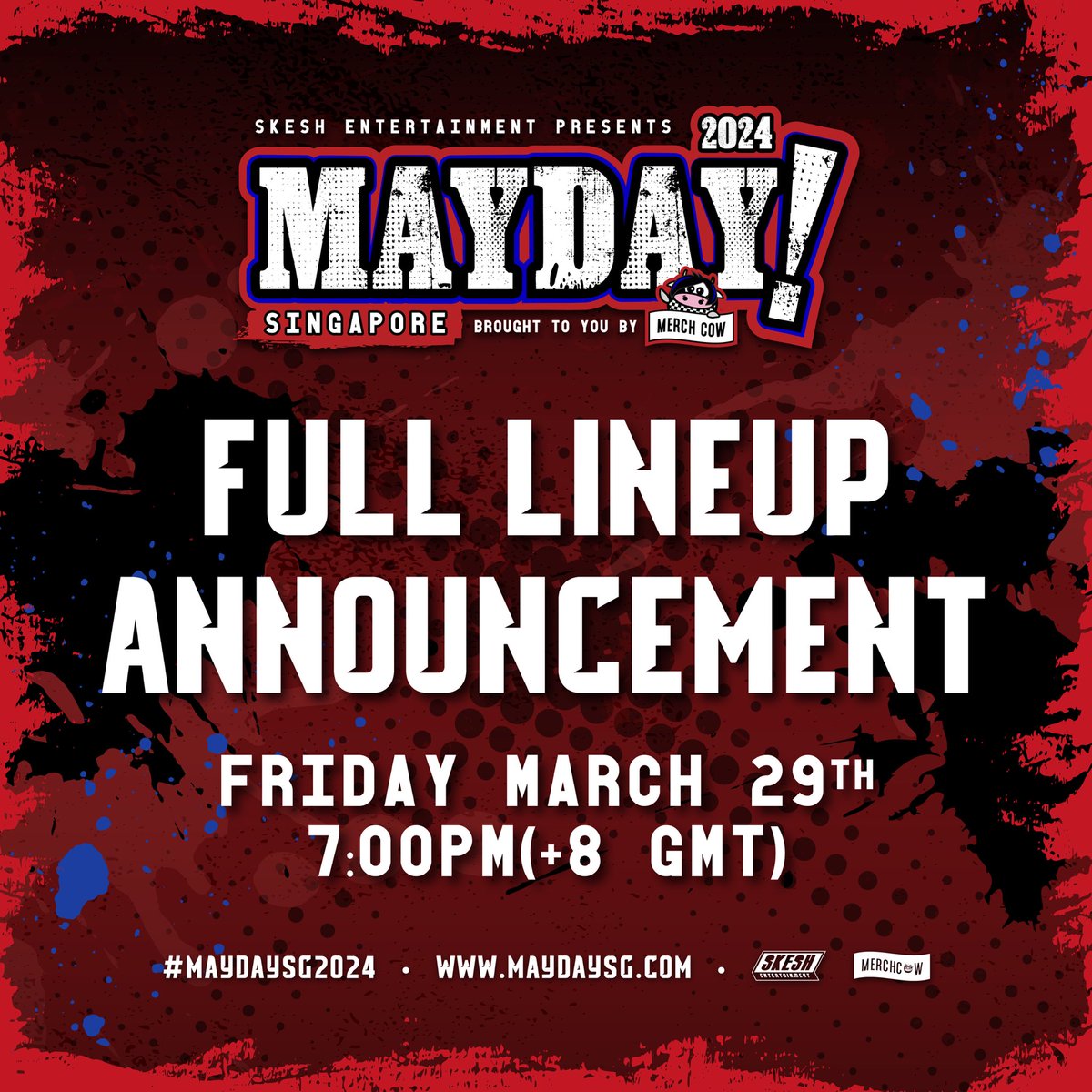 Full lineup announcement for this year's @maydaysingapore festival out this Friday! #MaydaySG2024 #SkeshEntertainment