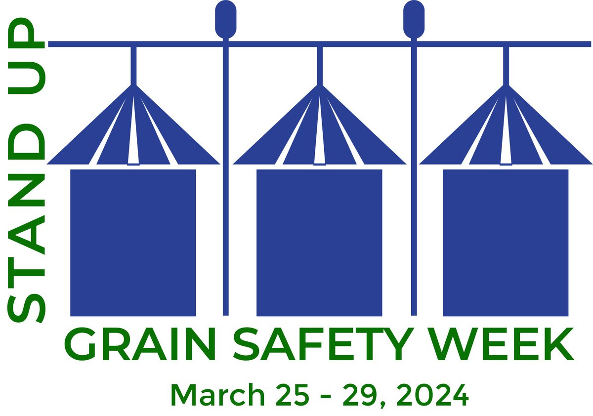 Grain storage and handling is a job that comes with a high degree of risk. This week, we’re joining @OSHA_DOL to #StandUp4GrainSafety and raise awareness of resources that are available to support worker safety.

ℹ️ standup4grainsafety.org