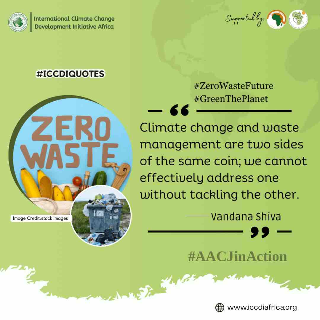 Climate change and waste management are two sides of the same coin; we cannot effectively address one without tackling the other.” - Vandana Shiva #ZeroWasteFuture #GreenThePlanet #AACJinAction