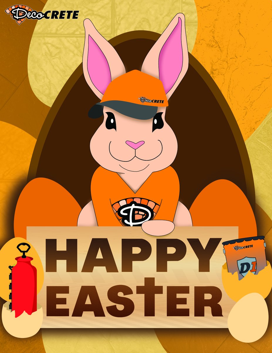 Happy Easter from all of us at Deco-Crete! May your day be as sweet as a basket full of Deco Treats from the Easter bunny!