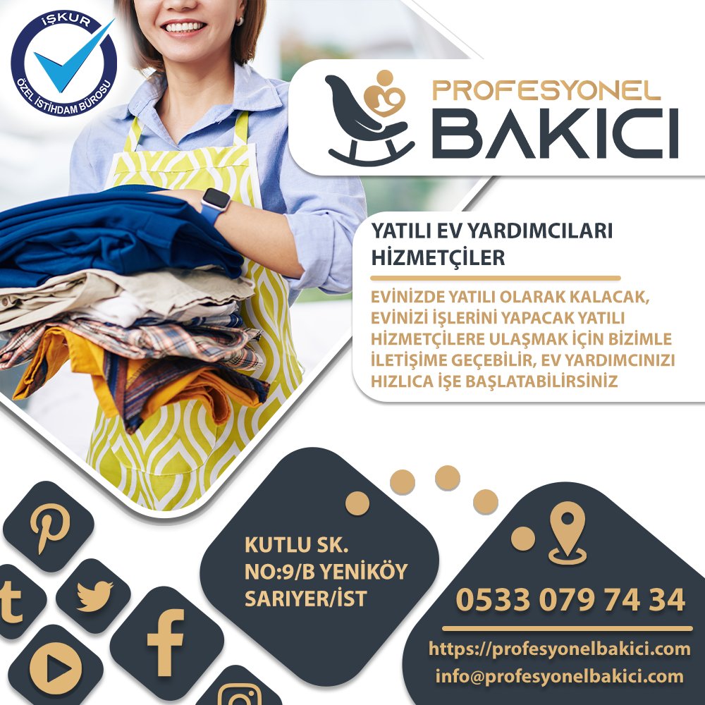 Profesyonel Bakıcı +905330797434
Yatılı ev yardımcıları hizmetçiler

profesyonelbakici.com/eve-yardimci-b…

#temizlikçi #arapcabilen #yardimci #hizmetçi #hizmetli #evyardimcisi #yatiliyardimci #yabanciyardimci #temizlik #temizlikcibul #temizlikçikadın #gunduzlutemizlikci #yatilitemizlikci