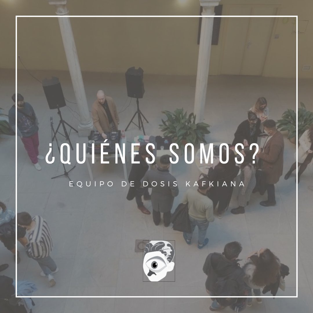 DosisKafkiana's tweet photo. 𝗘𝗾𝘂𝗶𝗽𝗼 𝗱𝗲 𝗗𝗢𝗦𝗜𝗦 𝗞𝗔𝗙𝗞𝗜𝗔𝗡𝗔 𝟮𝟬𝟮𝟰

Con motivo de nuestro cuarto aniversario, os presentamos a nuestra plantilla, dispuestos a realizar al mejor trabajo de divulgación cultural posible.

¿Nos ponéis cara? ¡Vamos a ello! 👇🏽 https://t.co/xwPN9peiyX