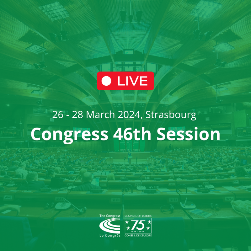 The plenary session of the Congress of Local and Regional Authorities of the Council of Europe kicks off today in Strasbourg. 📺 Agenda and live streaming ➡️ coe.int/en/web/portal/… 👉 Follow @COECongress for more updates.