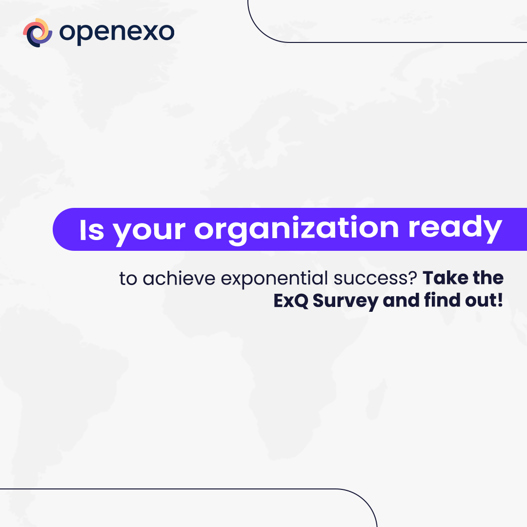 Is your organization ready to achieve exponential success? 

Access the survey, and many other tools with our ExO Pass. Sign up today hubs.ly/Q02qxcHR0

#ExponentialSuccess #ExQSurvey #BusinessTransformation #OpenExO