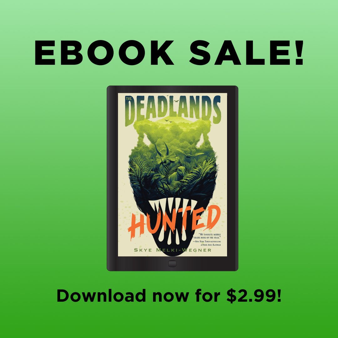 A disgraced son of a prince, the enemy he saved, and a group of questionable allies must join forces to avoid becoming prey in <a href="/SkyeOhWhy/">Skye Melki-Wegner</a>'s THE DEADLANDS: HUNTED 🦖

Get an ebook copy of this middle-grade adventure novel while it's on sale for $2.99 at bit.ly/3OwhumE