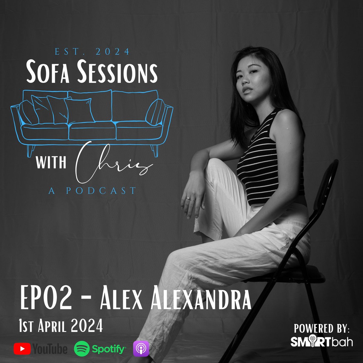 EyesAndEarsProd (@eyesandears_bki) on Twitter photo Sofa Sessions with Chris EP02: Alex Alexandra. 1st April 2024
Youtube
youtube.com/watch?v=VP5-Gj…
Spotify
podcasters.spotify.com/pod/show/sofas…
Apple Podcast
podcasts.apple.com/my/podcast/sof…
#SofaSessionswithChris #chriscanshoot #decipherbki #podcast #sabahan #ndukngadau
Powered by @smartbahstudio Sofa Sessions with Chris EP02: Alex Alexandra. 1st April 2024
Youtube
youtube.com/watch?v=VP5-Gj…
Spotify
podcasters.spotify.com/pod/show/sofas…
Apple Podcast
podcasts.apple.com/my/podcast/sof…
#SofaSessionswithChris #chriscanshoot #decipherbki #podcast #sabahan #ndukngadau
Powered by @smartbahstudio