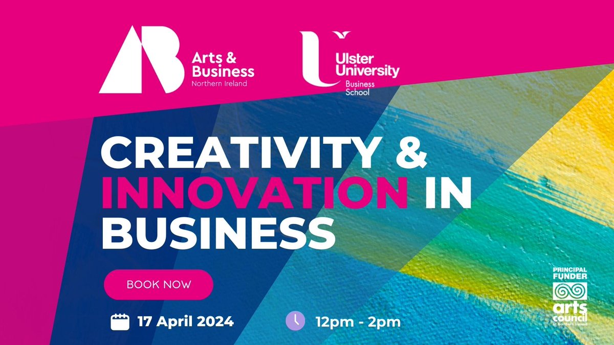 Join us on Wed 17 April at UU Belfast to explore how organisations are embedding #creativity and #innovation through collaboration with arts and culture. Featuring first-hand insights from @alchemytechs and Baker Tilly Mooney Moore. Book here >> bit.ly/4ctrszI