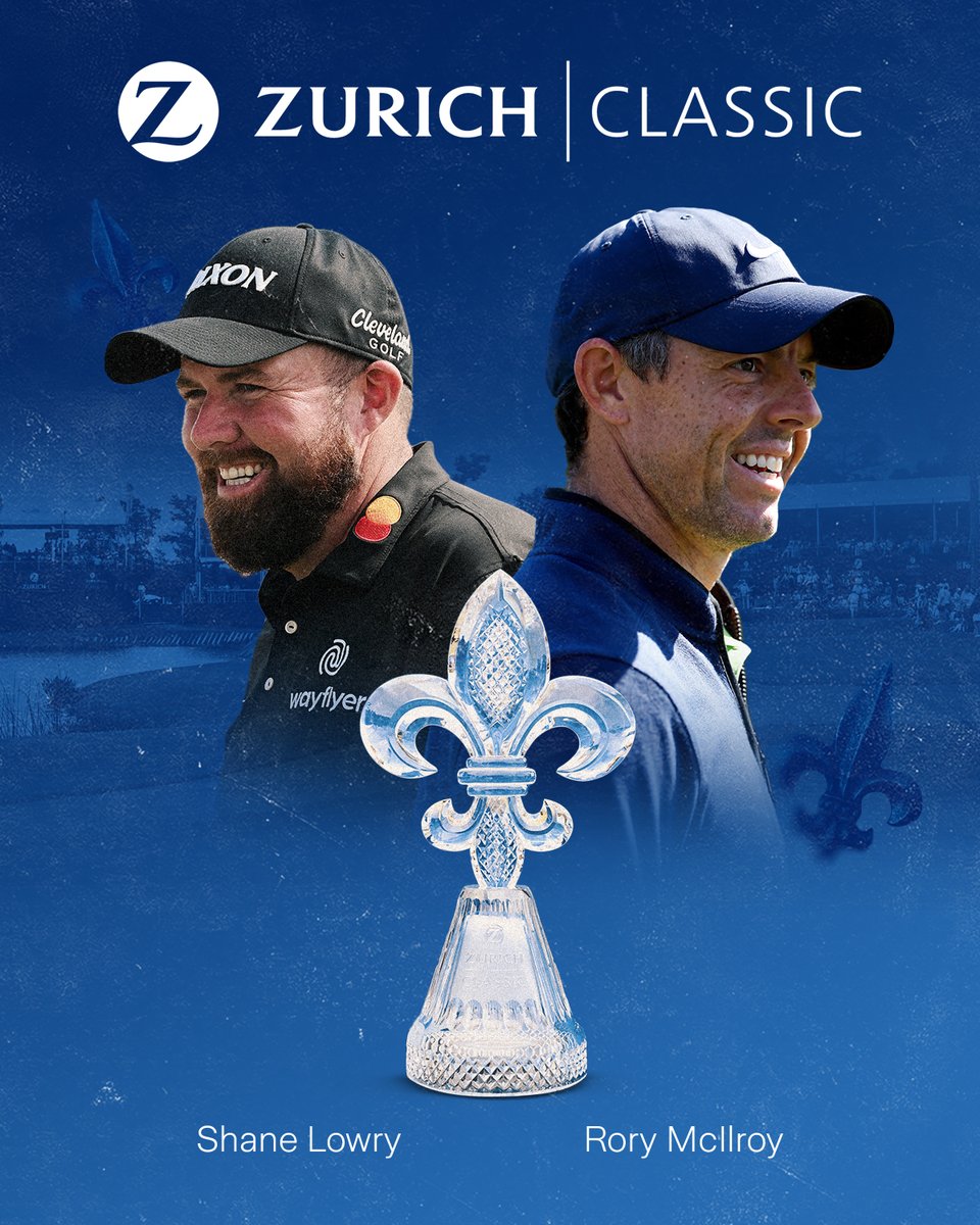 🚨 Let the good times RORY!⚜️ In his first-ever appearance at the Zurich Classic of New Orleans, @McIlroyRory will team with @ShaneLowryGolf for a historic tournament week in New Orleans! 🇮🇪 ⛳️ Get tickets for this MUST-SEE pairing, bit.ly/2024ZurichClas… #zurichclassic