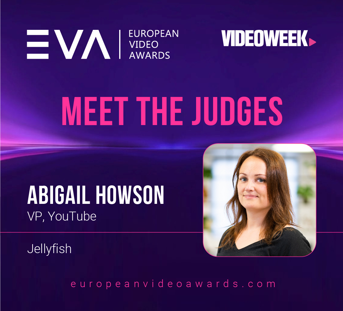 We are happy to announce Abigail Howson, @jellyfishglobal will be joining the panel of judges for the 2024 European Video Awards. Entries are now open for the European Video Awards, you can register for free and view all the categories below. europeanvideoawards.com #EVA24