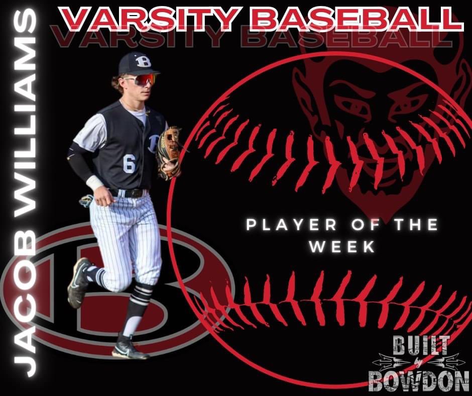 bowdon_baseball's tweet photo. Shoutout to our players of the week the last 2 weeks!
@ProthroKaiden 
@MasonLovvorn 
@j_will308 
@HunterE77815849 https://t.co/hnjuA9zNYr