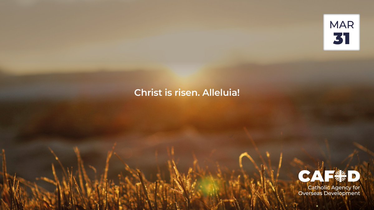 Happy Easter! Today we rejoice in the resurrection and all the signs of hope we can see in the world. Reflect and pray with us today: cafod.org.uk/pray/lent-cale… #Easter #Resurrection #Hope