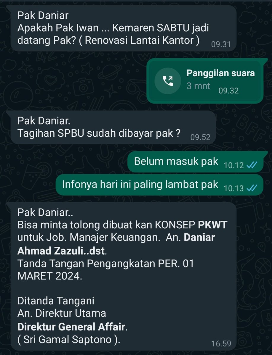 Kemarin spv keuangan, trus dipindah ke HRGA, baru 6 bulan dipindah lagi ke ke keuangan. Tapi fungsi HR masih dipegang juga 🤔